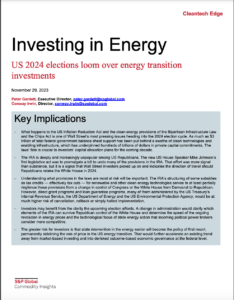 Investing in Energy: U.S. 2024 Elections Loom Over Energy Transition